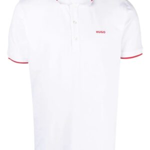HUGO  logo-print polo shirt