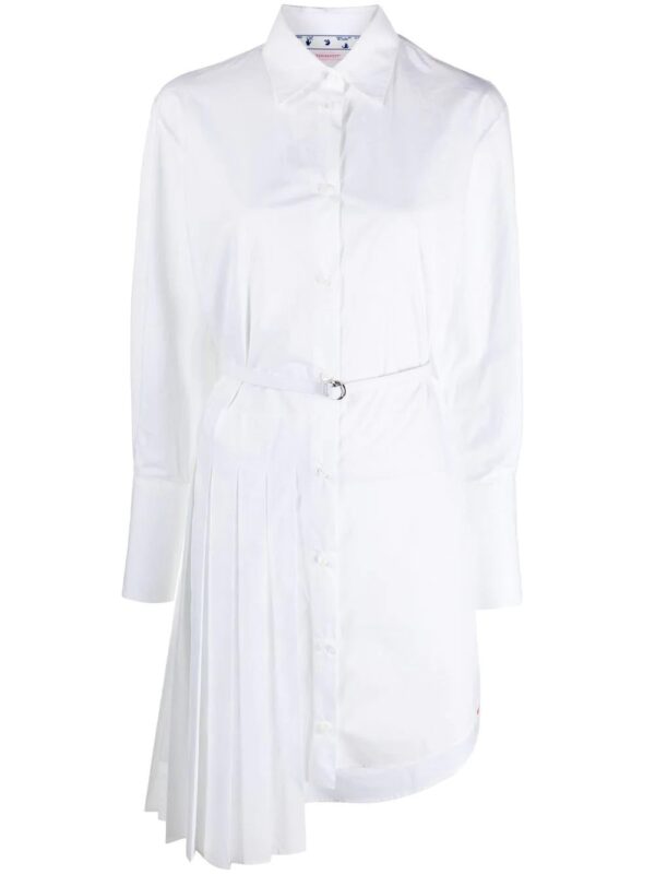 Off-White  slogan-print shirt dress