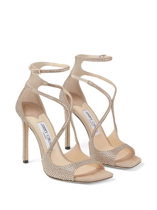 Jimmy Choo  Azia 95mm crystal-embellished sandals - Image 2