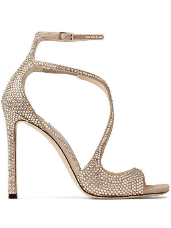 Jimmy Choo  Azia 95mm crystal-embellished sandals