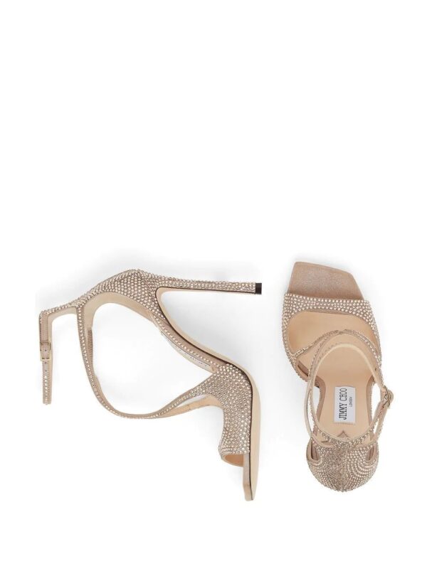 Jimmy Choo  Azia 95mm crystal-embellished sandals - Image 4
