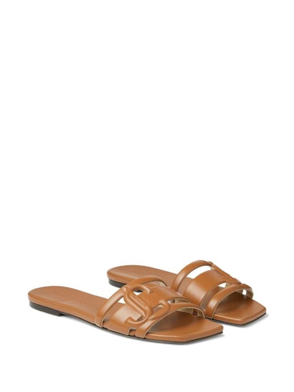Jimmy choo  Laran debossed-logo sandals - Image 2