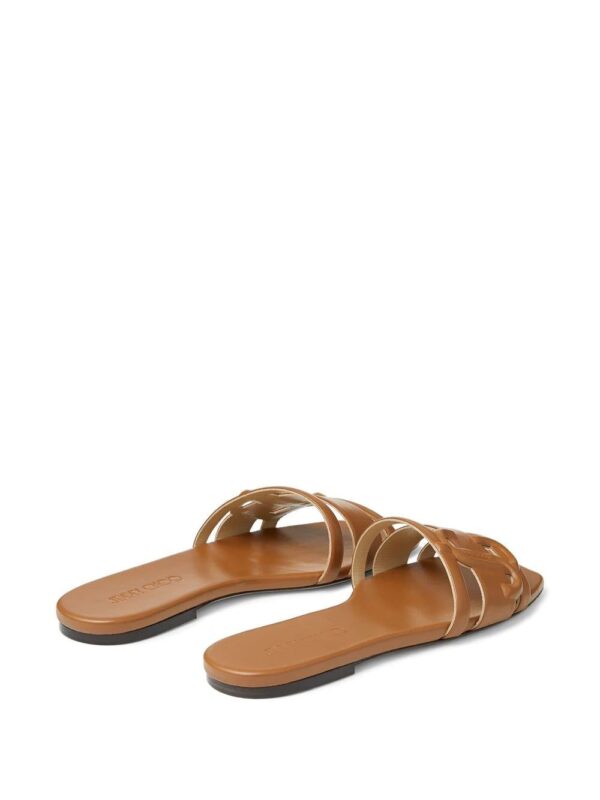 Jimmy choo  Laran debossed-logo sandals - Image 3