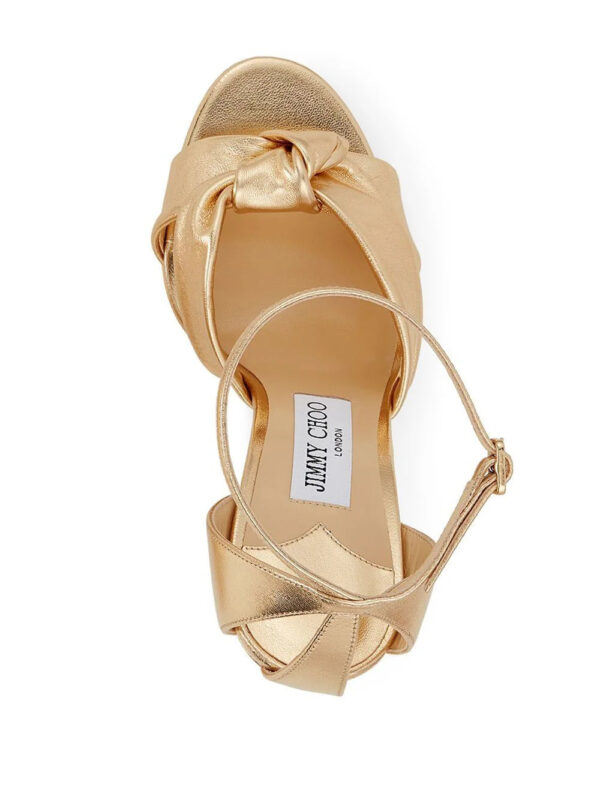 Jimmy Choo  Rosie 120mm metallic-effect sandals - Image 4