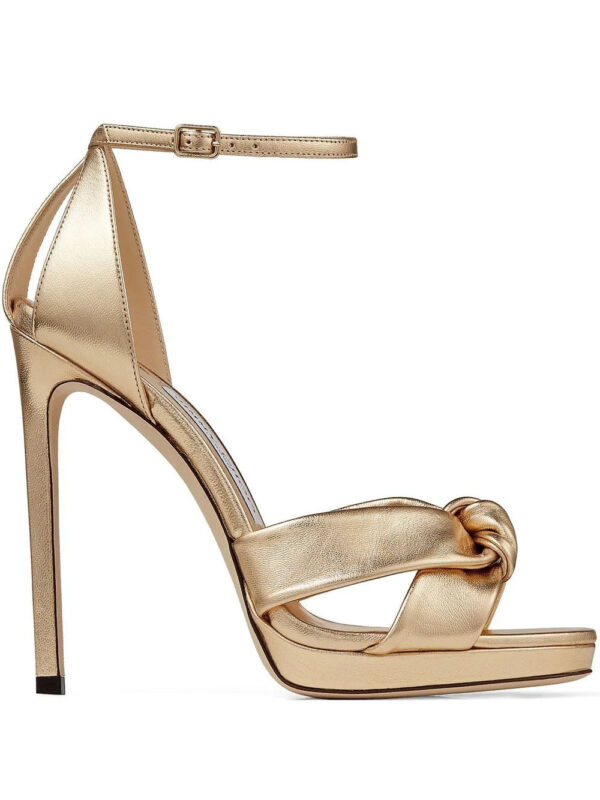 Jimmy Choo  Rosie 120mm metallic-effect sandals