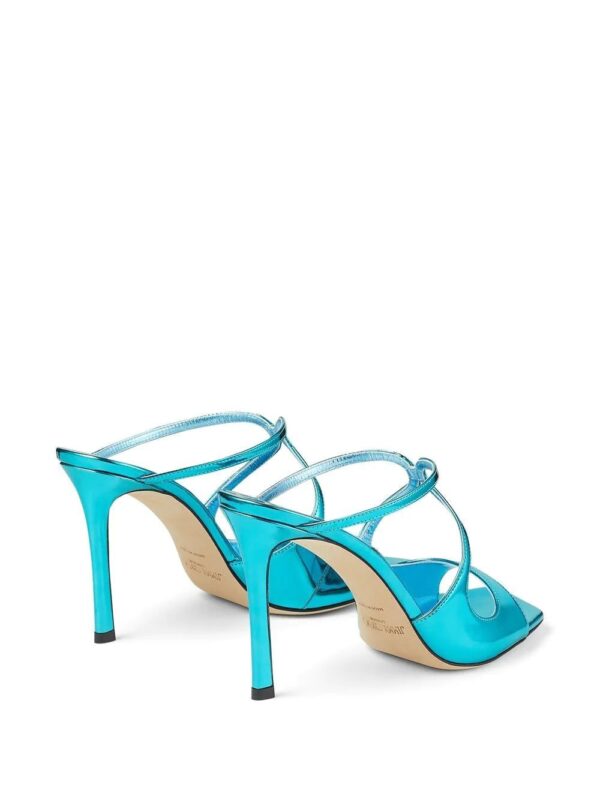 Jimmy choo  Anise 95mm metallic-effect mules - Image 3