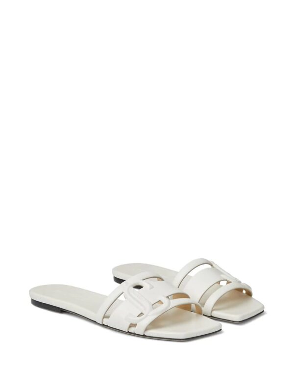 Jimmy choo  Laran debossed-logo sandals - Image 2