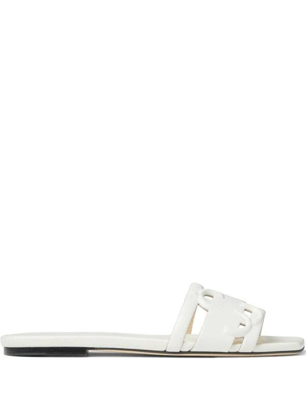 Jimmy choo  Laran debossed-logo sandals