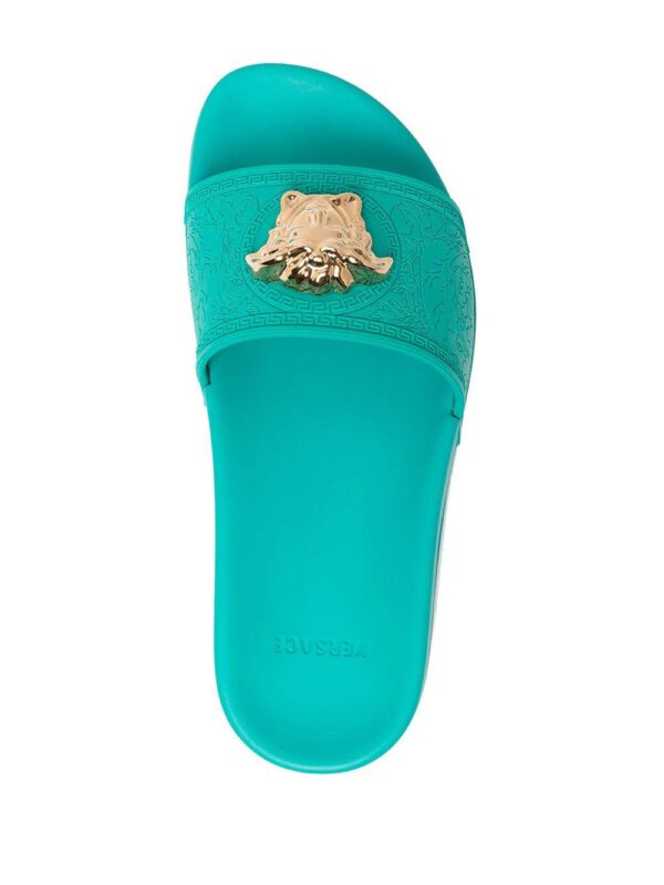 Versace  Medusa plaque flat slides - Image 4