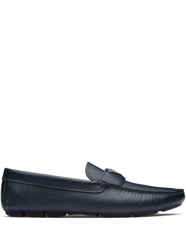 Prada  triangle-logo penny-slot loafers