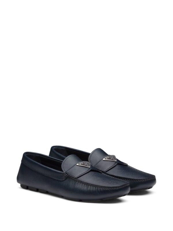 Prada  triangle-logo penny-slot loafers - Image 2
