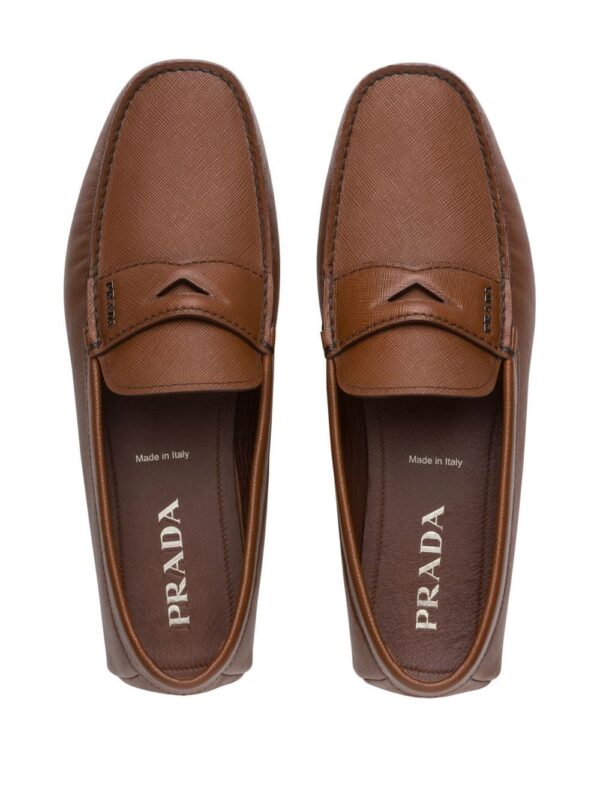 Prada  slip-on leather loafers - Image 4