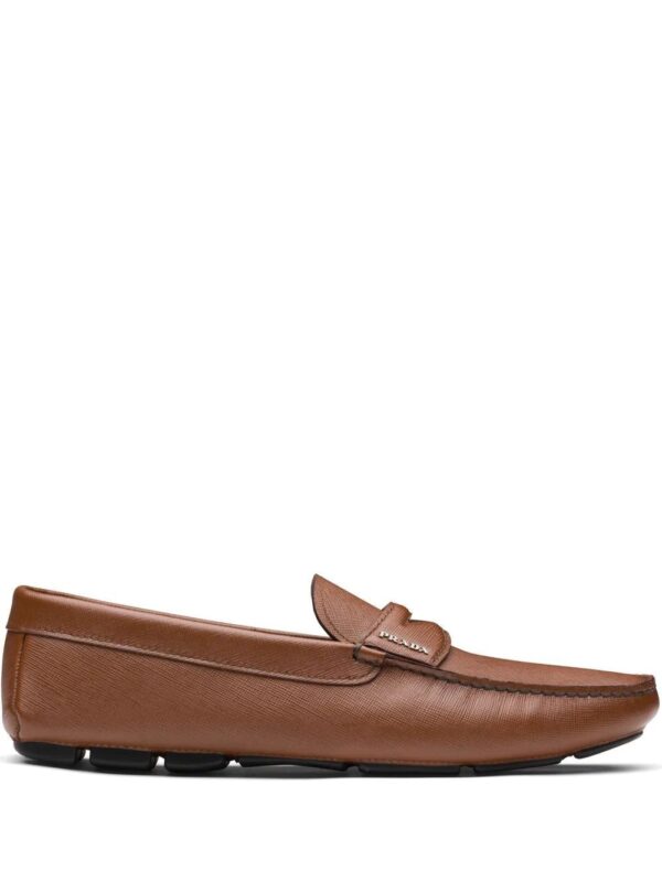 Prada  slip-on leather loafers
