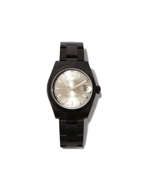 Minds  MINDS ROLEX OYSTER PERPETUAL 31MM BLCK DLC CHAMPAGNE FACE WA