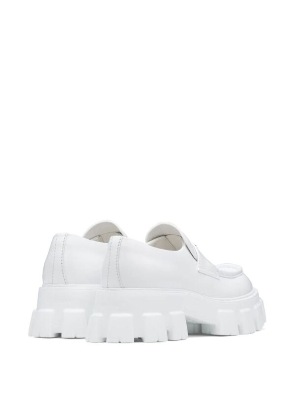 Prada  Monolith leather lug loafers - Image 3