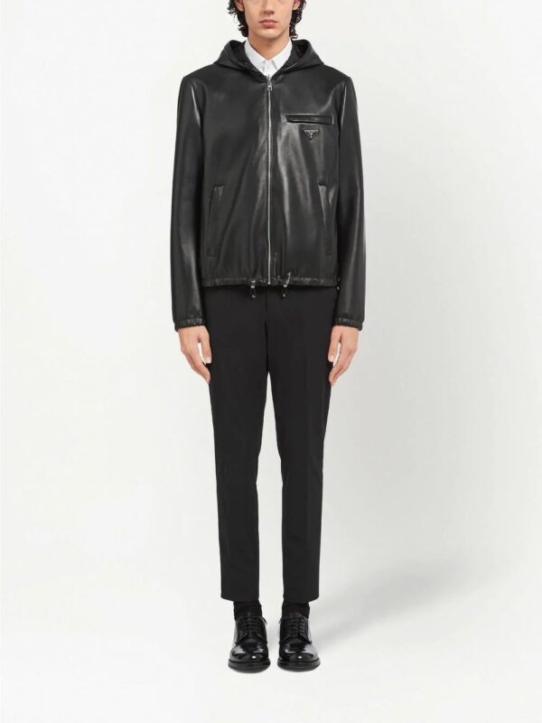 Prada  reversible hooded leather jacket - Image 2