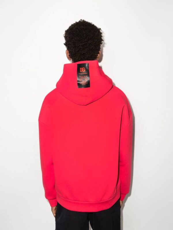 Dolce & Gabbana  embroidered-logo pullover hoodie - Image 3