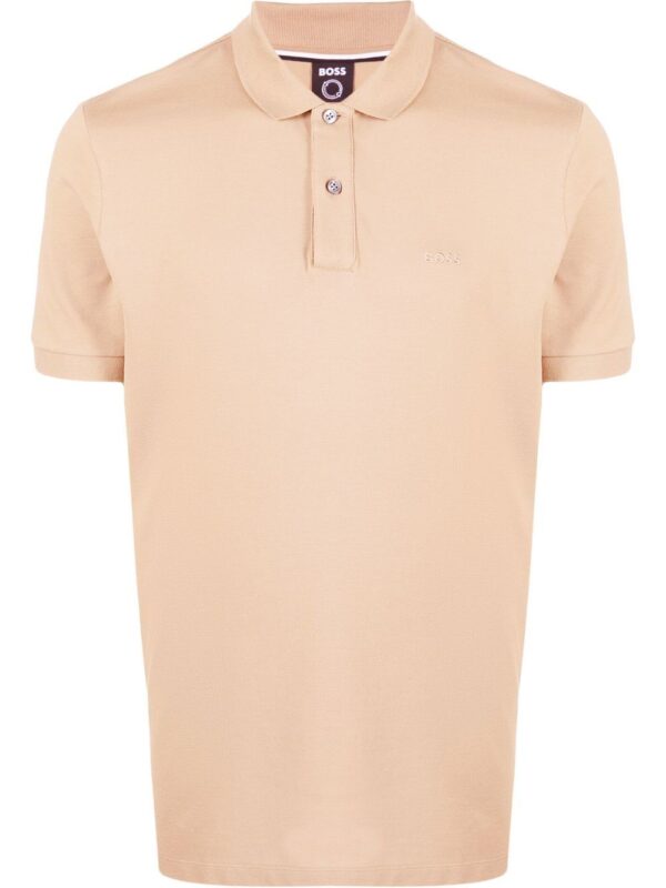 BOSS  embroidered-logo polo shirt