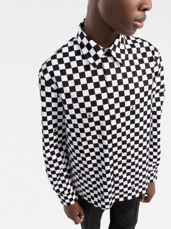 Off-white checkerboard print shirt - Image 3