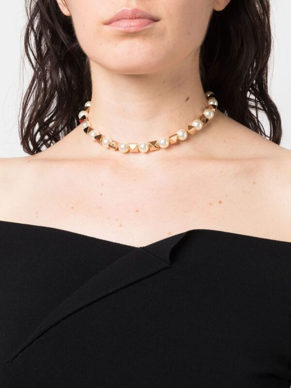 Valentino Garavani  Rockstud Swarovski pearl necklace - Image 2