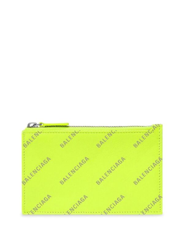 Balenciaga  logo-print zip carholder
