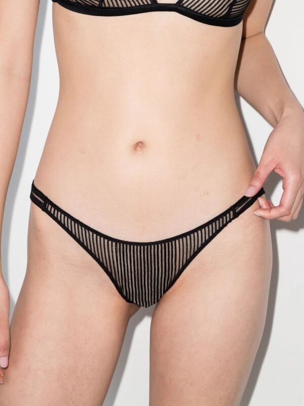Kiki de Montparnasse  striped lace briefs - Image 2