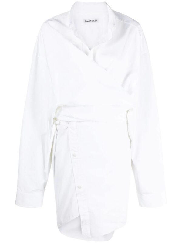 Balenciaga  wrap shirt dress
