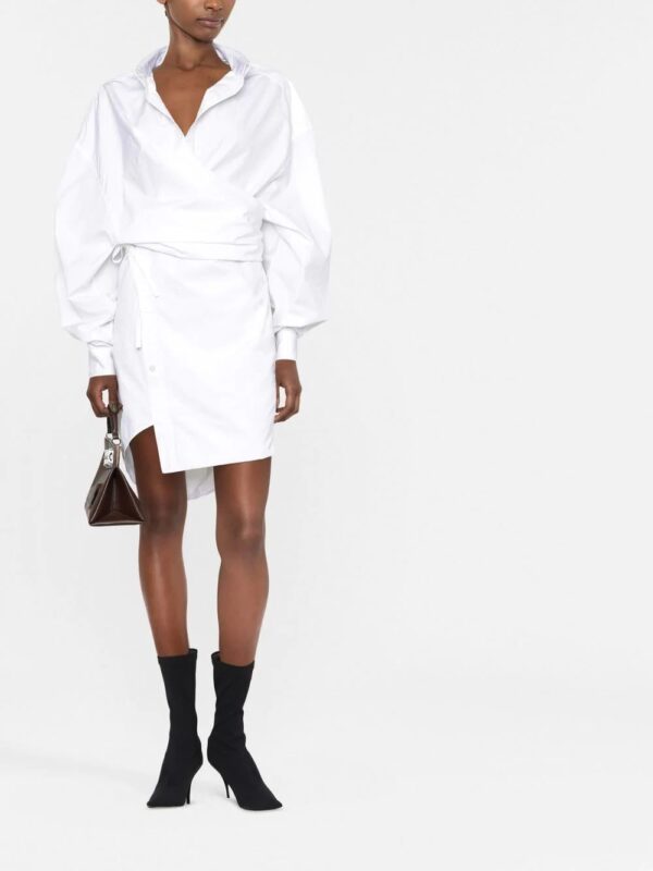 Balenciaga  wrap shirt dress - Image 2