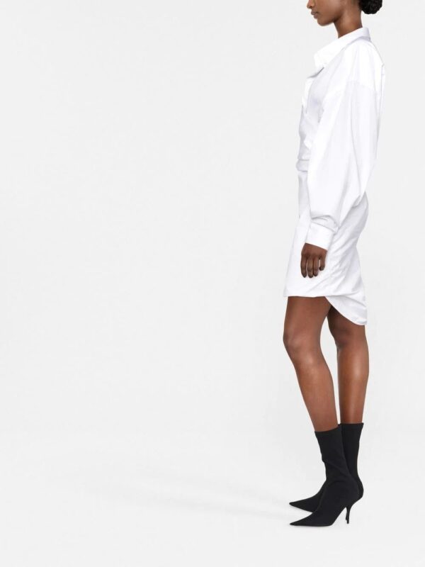 Balenciaga  wrap shirt dress - Image 3