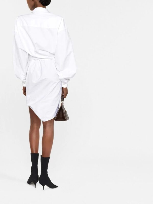 Balenciaga  wrap shirt dress - Image 4