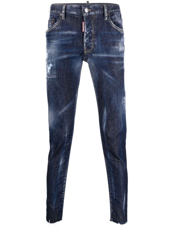 Dsquared2  distressed slim-fit jeans