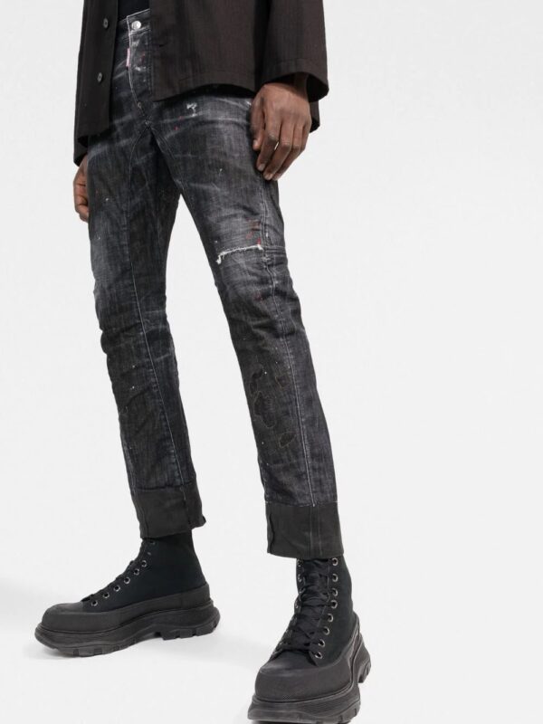 Dsquared2  distressed straight-leg jeans - Image 3