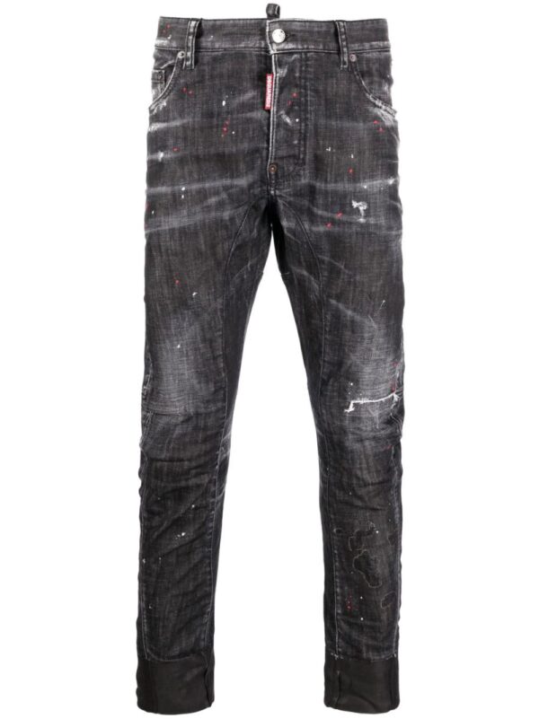 Dsquared2  distressed straight-leg jeans