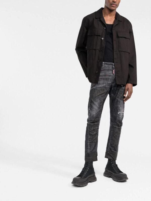 Dsquared2  distressed straight-leg jeans - Image 2