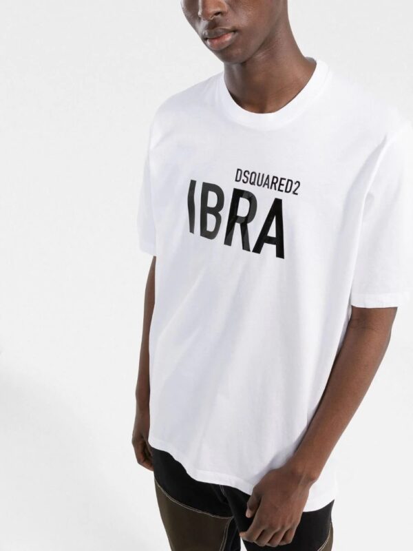 Dsquared2  Ibra-print cotton T-shirt - Image 3