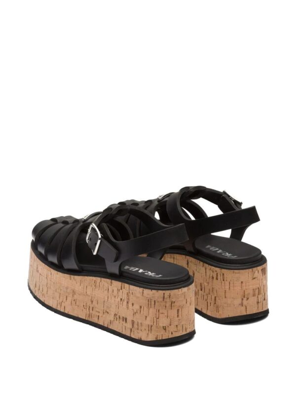 Prada  platform wedge sandals - Image 3