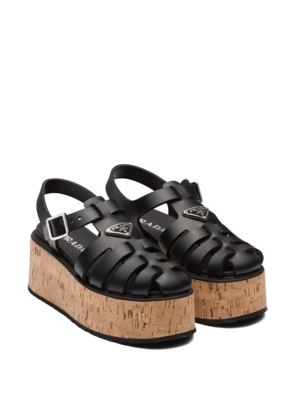 Prada  platform wedge sandals - Image 2