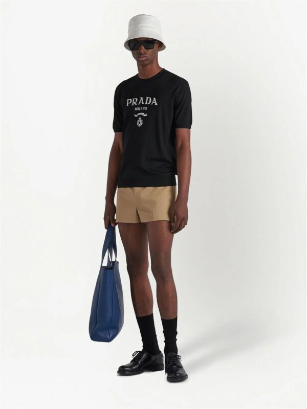 Prada  logo-intarsia wool jumper - Image 2