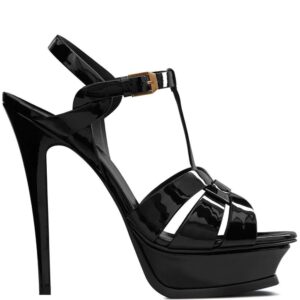 Saint Laurent  leather platform sandals