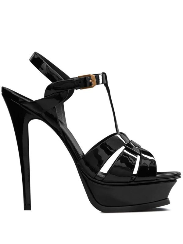 Saint Laurent  leather platform sandals