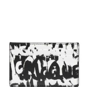Alexander McQueen  two-tone logo-print cardholder