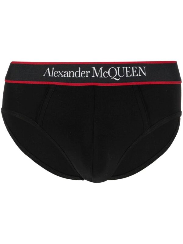 Alexander McQueen  logo-waistband cotton briefs