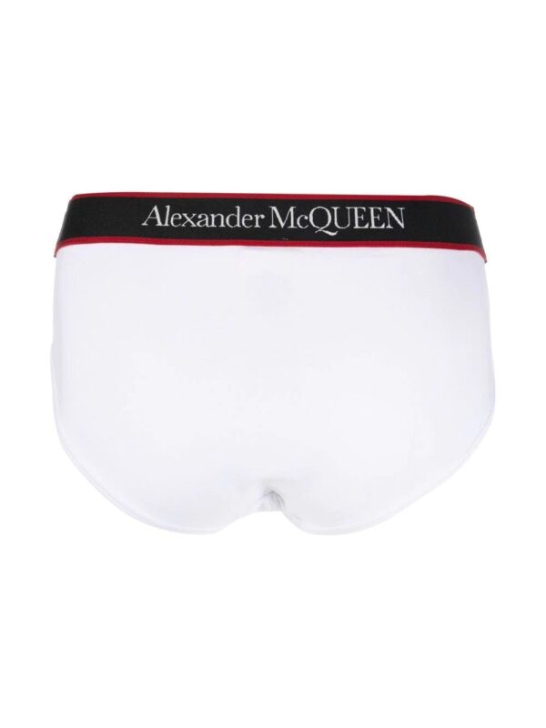 Alexander McQueen  logo-waistband cotton briefs - Image 2