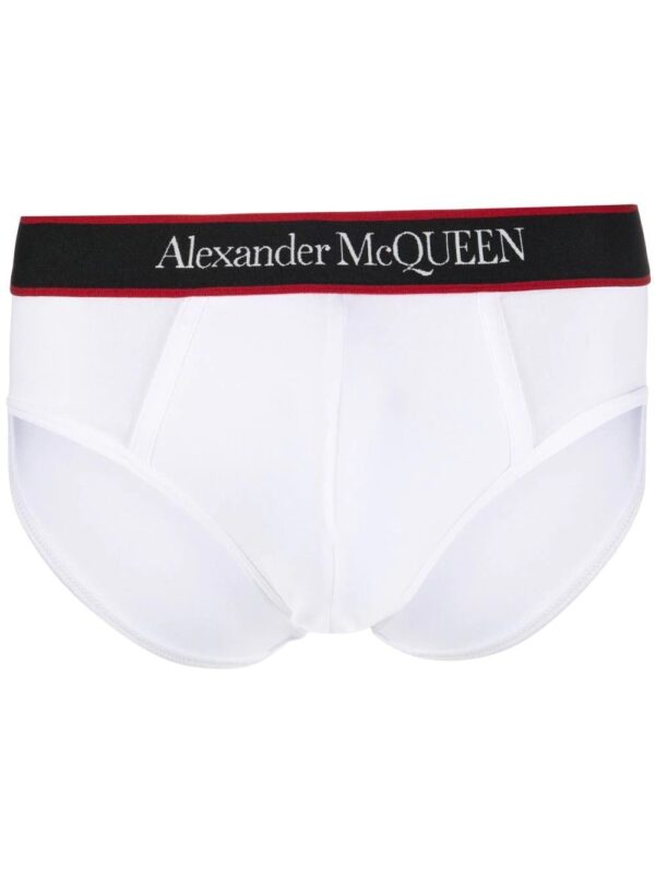 Alexander McQueen  logo-waistband cotton briefs