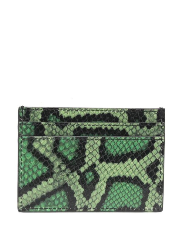 Moschino  snakeskin-effect logo cardholder - Image 2
