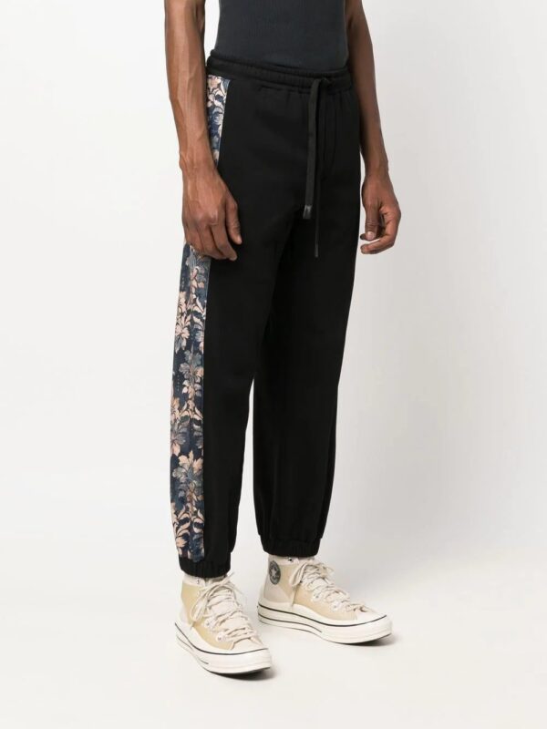 Versace Jeans Couture  floral-stripe track pants - Image 3