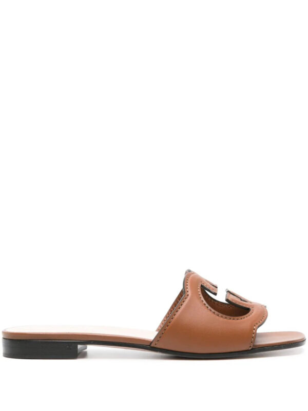 Gucci  Interlocking G leather sandals