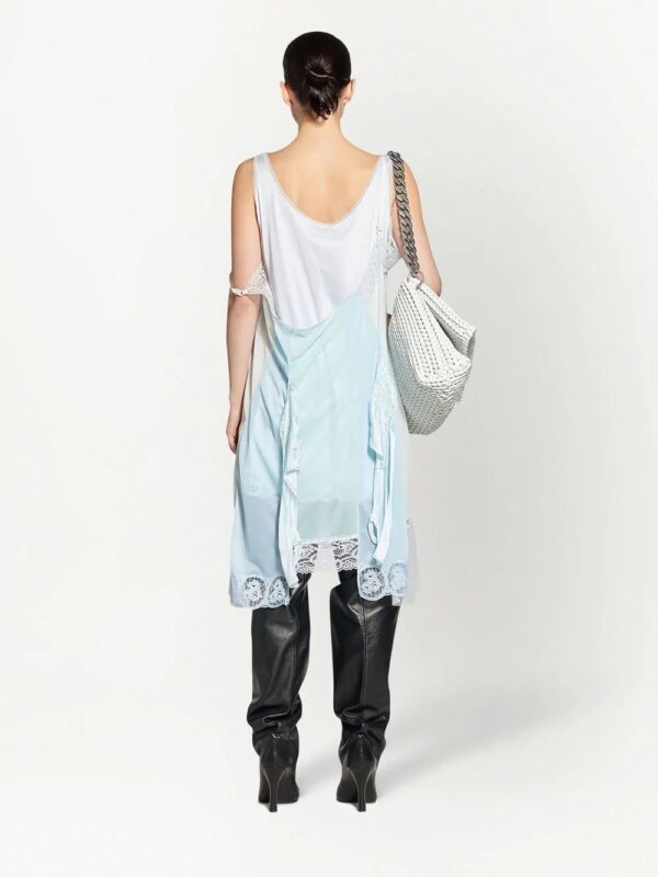 Balenciaga  patched slip midi dress - Image 3
