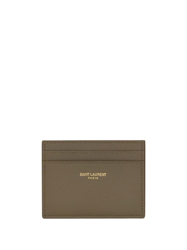 Saint Laurent  logo-print leather cardholder