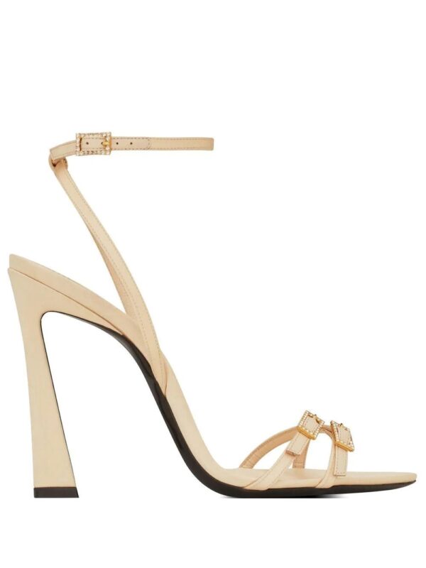 Saint Laurent New Nuit 110mm leather sandals